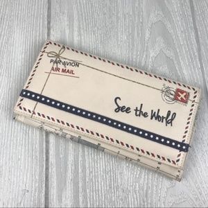 See The World travel wallet and passport holder